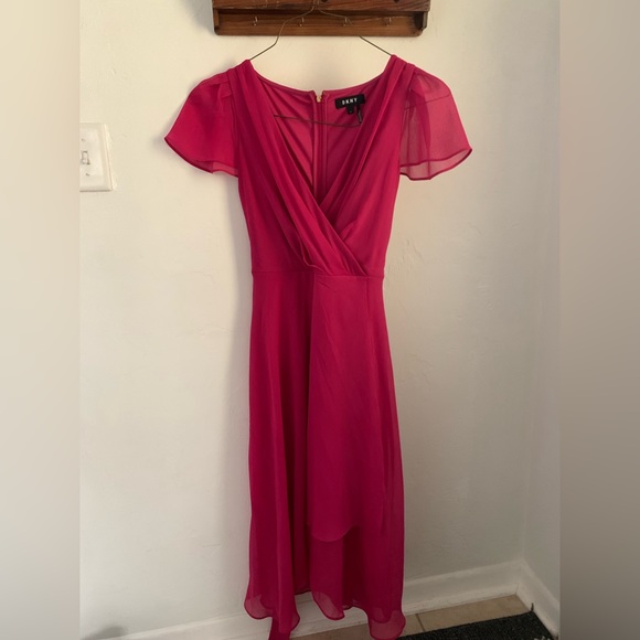 DKNY Flutter Sleeve Dress - Picture 2 of 6